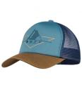 Buff Trucker Brak Stone Blue Peaked Cap