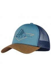 Buff Trucker Brak Stone Blue Peaked Cap