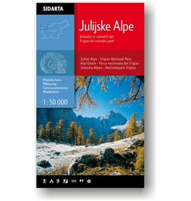 Мапа Јулијанских Алпа 1:50 000