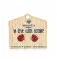 Pendientes de madera WoodCo Mariquita