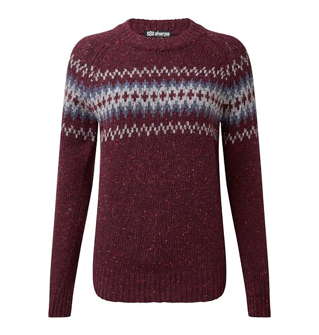 Jersey de lana Sherpa Dumji Crew para mujer