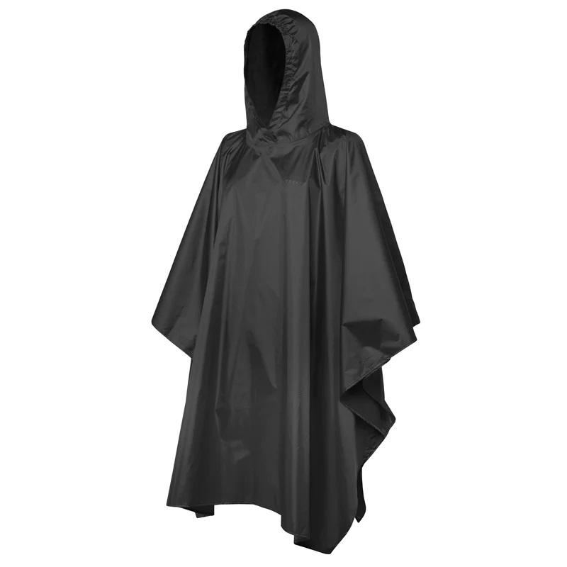 Poncho Imperméable Trekmates Deluxe Noir - Taille Unique Avec Sac De Transport