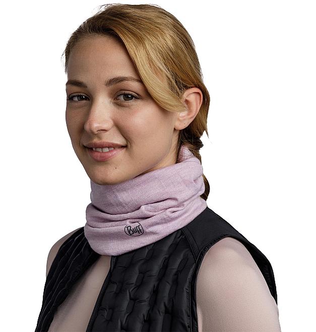 Buff multiusos de peso medio Merino Melange Lila