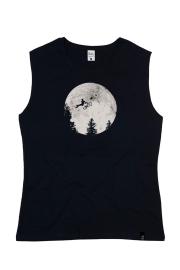 Camiseta sin mangas de algodón orgánico Hybrant Moon Rider para mujer