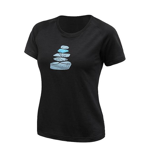Camisa corta mujer Sensor Stone Merino Blend