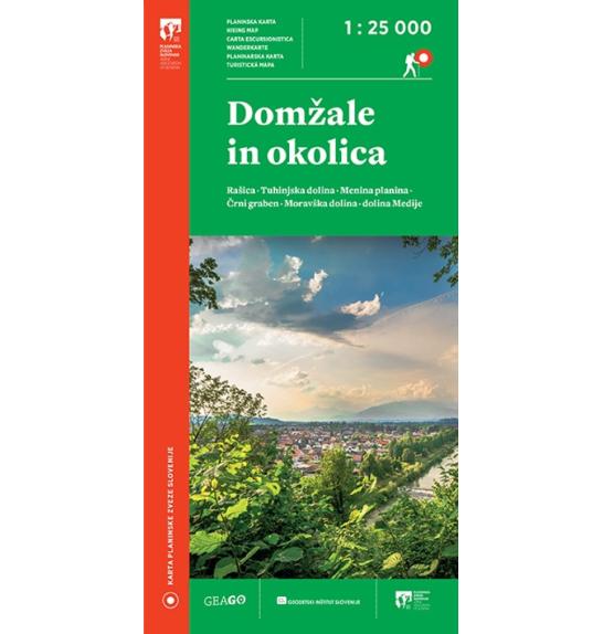 Planinska zveza Slovenije Domžale in okolica 1:25 000