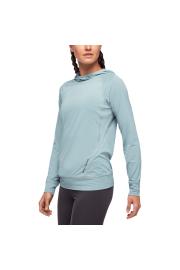 Women's active shirt with hood Black Diamond Alpenglow UPF 50