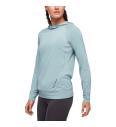 Sudadera con capucha activa Black Diamond Alpenglow UPF 50 para mujer
