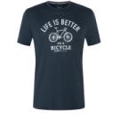Herren-Merino-Kurzarmshirt Super.natural Better Bike