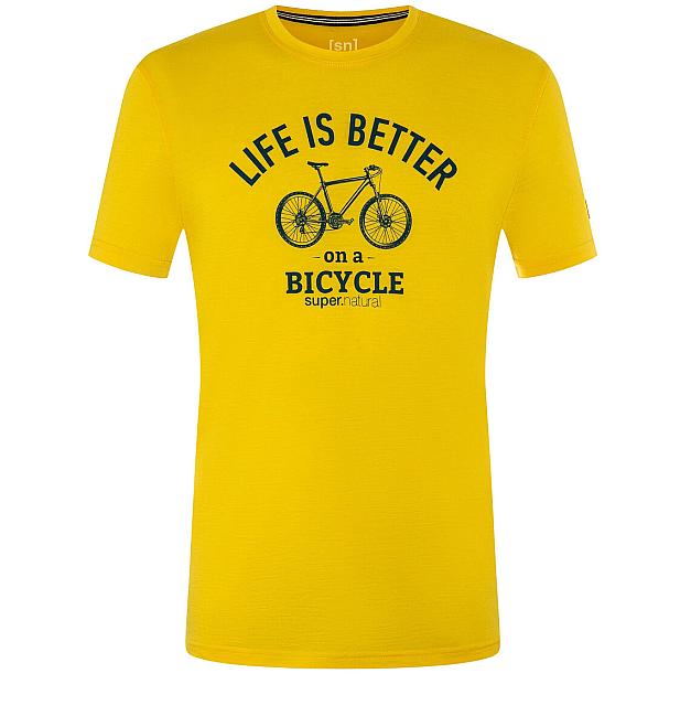 Muška merino košulja kratkih rukava Super.natural Better bike