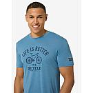 Herren-Merino-Kurzarmshirt Super.natural Better Bike