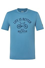 Maglia da uomo a maniche corte in lana merino Super.natural Better bike