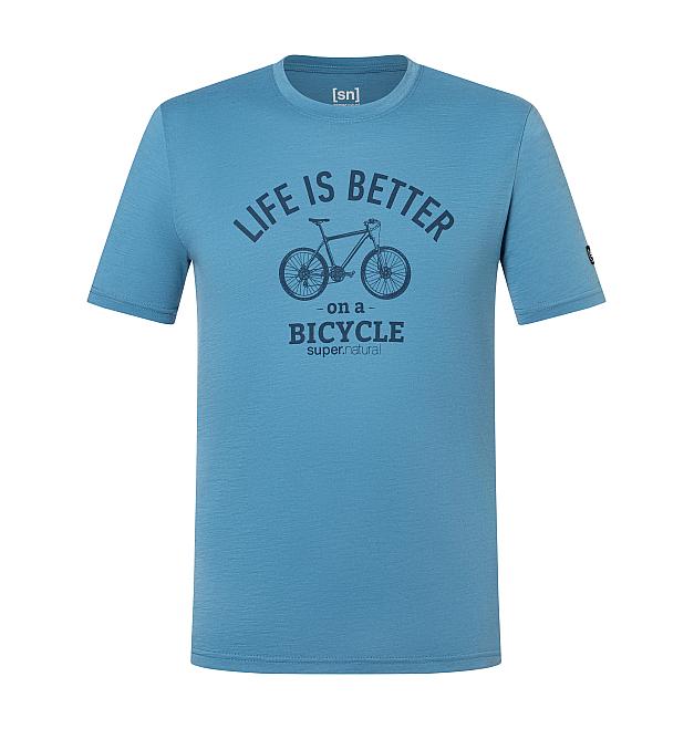 Muška merino košulja kratkih rukava Super.natural Better bike