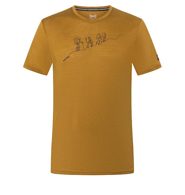 Camisa merino de manga corta para hombre Super.natural Senderismo
