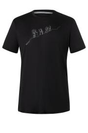 Herren-Merino-Kurzarmshirt Super.natural Hiking