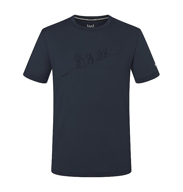 Camisa merino de manga corta para hombre Super.natural Senderismo