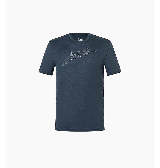 Camisa merino de manga corta para hombre Super.natural Senderismo