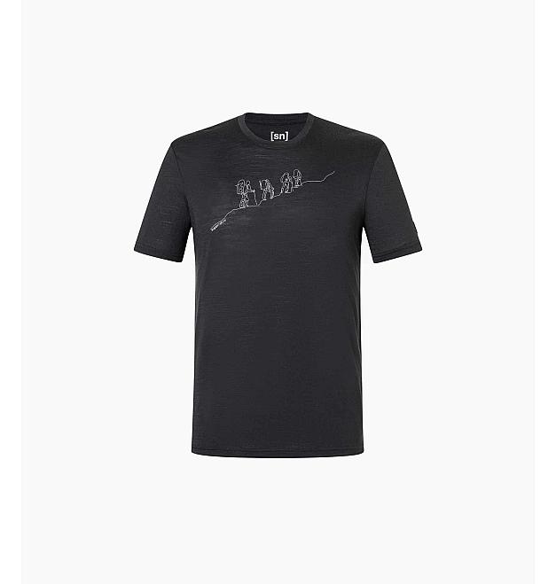 Camisa merino de manga corta para hombre Super.natural Senderismo