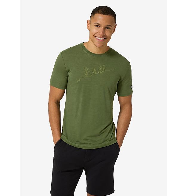 Camisa merino de manga corta para hombre Super.natural Senderismo