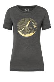 T-shirt da donna in lana merino Super.natural Mountain Mandala