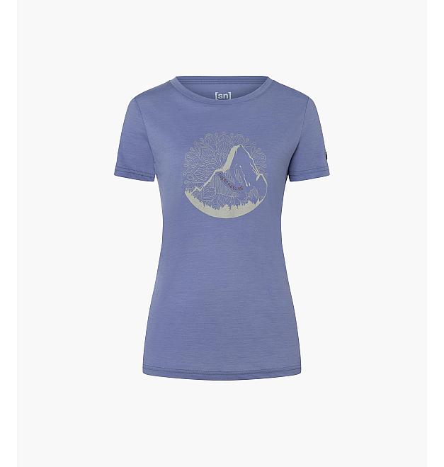 Super.natural Mountain Mandala Kurzarm-Merino-Damen-T-Shirt