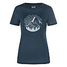 Women's merino short-sleeved shirt Super.natural Mountain Mandala