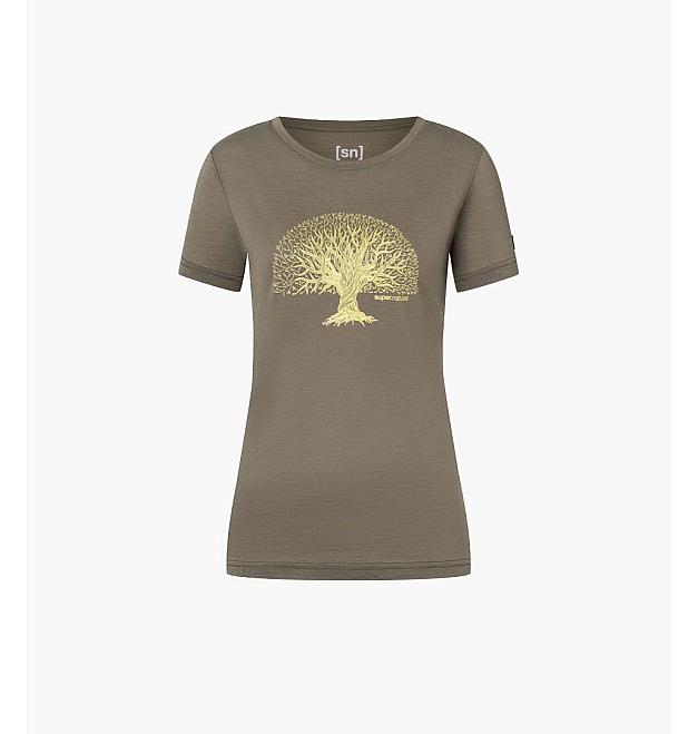 Super.natural Tree of Knowledge Camiseta de lana merina para mujer