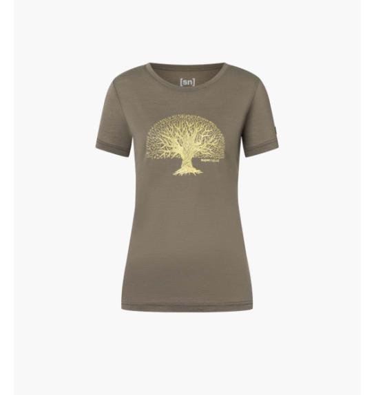 Ženska merino majica s kratkimi rokavi Super.natural Tree of Knowledge
