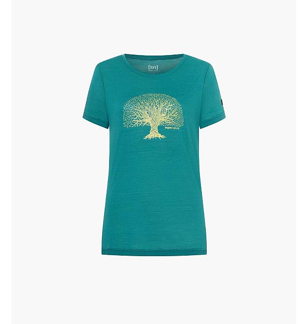 Ženska merino majica s kratkimi rokavi Super.natural Tree of Knowledge