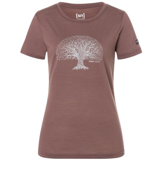 Women's merino T-shirt Super.natural Tree of Knowledge