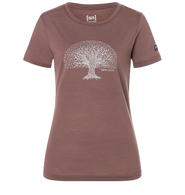 Ženska merino majica s kratkimi rokavi Super.natural Tree of Knowledge