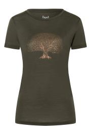 T-shirt da donna in lana merino Super.natural Albero della Conoscenza
