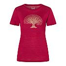 T-shirt da donna in lana merino Super.natural Tree of Knowledge