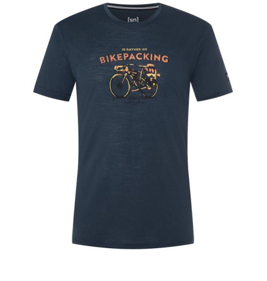 T-shirt da uomo in lana merino Super.natural Bikepacking