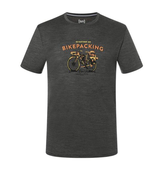 Merino-T-Shirt für Herren Super.natural Bikepacking