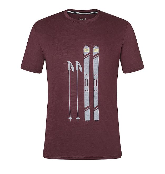 Men's merino short-sleeved shirt Super.natural Skiing gear