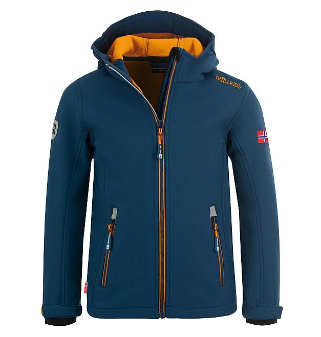 Dječja softshell jakna Trollkids Trollfjord