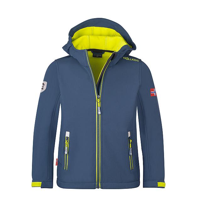 Dječja softshell jakna Trollkids Trollfjord