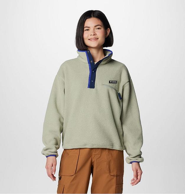 Jersey polar de mujer Columbia Helvetia II cropped half snap
