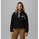 Women's fleece sweater Columbia Helvetia II cropped half snap