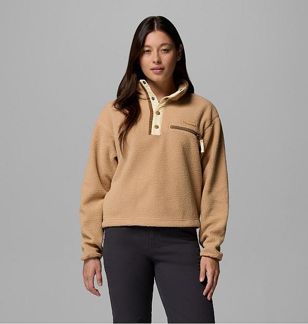 Jersey polar de mujer Columbia Helvetia II cropped half snap