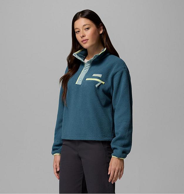 Damen Fleecepullover Columbia Helvetia II verkürzter Half Snap