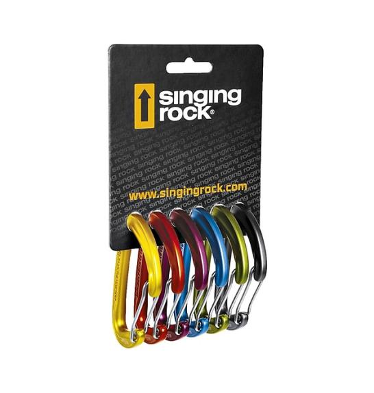 Singing Rock Vision straight wire carabiner set