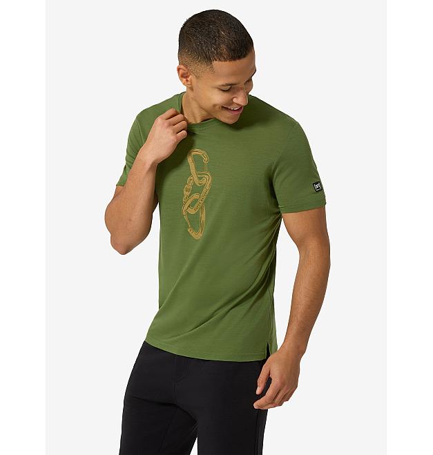 Men's merino short-sleeved shirt Super.natural Carabineri