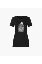 Camisa de mujer merino de manga corta Super.natural Preikestolen cliffs