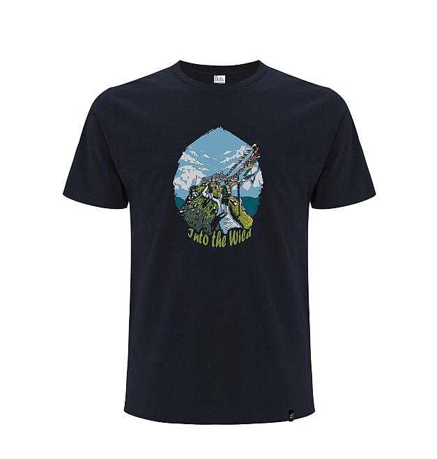 T-shirt Hybrant Into The Wild in cotone biologico