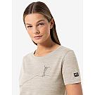 Maglia da donna in lana merino a maniche corte Super.natural Bergglück