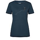 Maglia da donna in lana merino a maniche corte Super.natural Bergglück