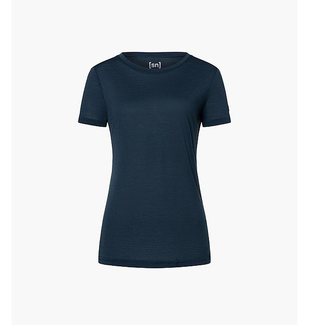 Damen-Merinoshirt mit kurzen Ärmeln Super.natural Essential