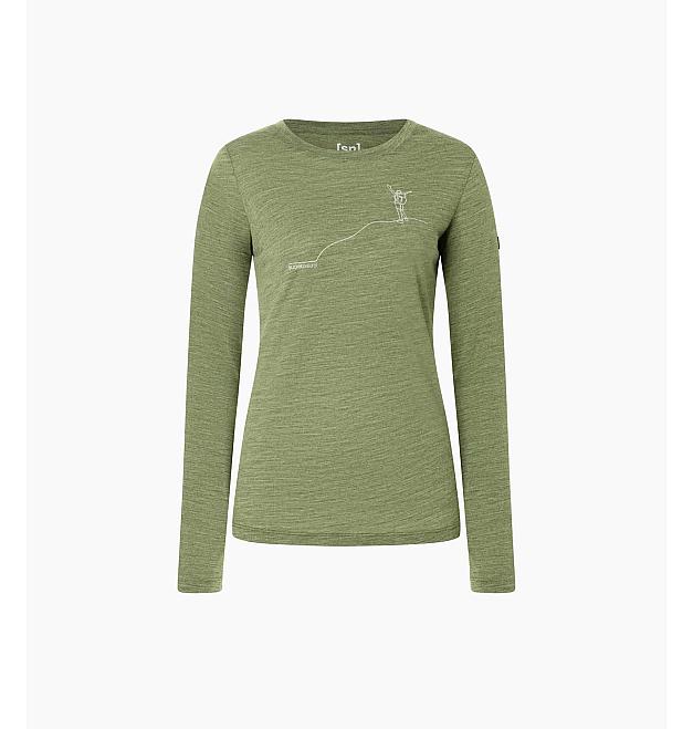 Ženska merino košulja dugih rukava Super.natural Bergglück